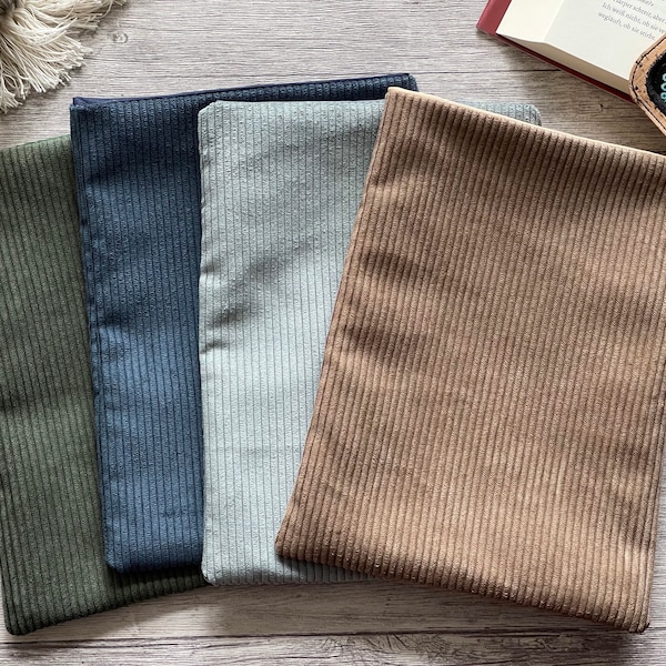 Corduroy boekomslag | gezellig lezen | Boekenhoes boekomslag boekentas | Case voor iPad Journal Planner Tablet Notebook