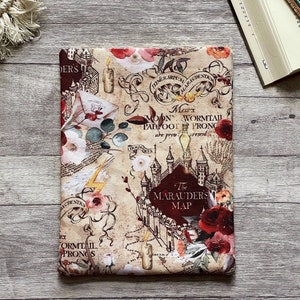 Karte Magie Buchhülle Buchtasche Booksleeve Buchumschlag Hülle für iPad Journal Planer Tablet Bild 1