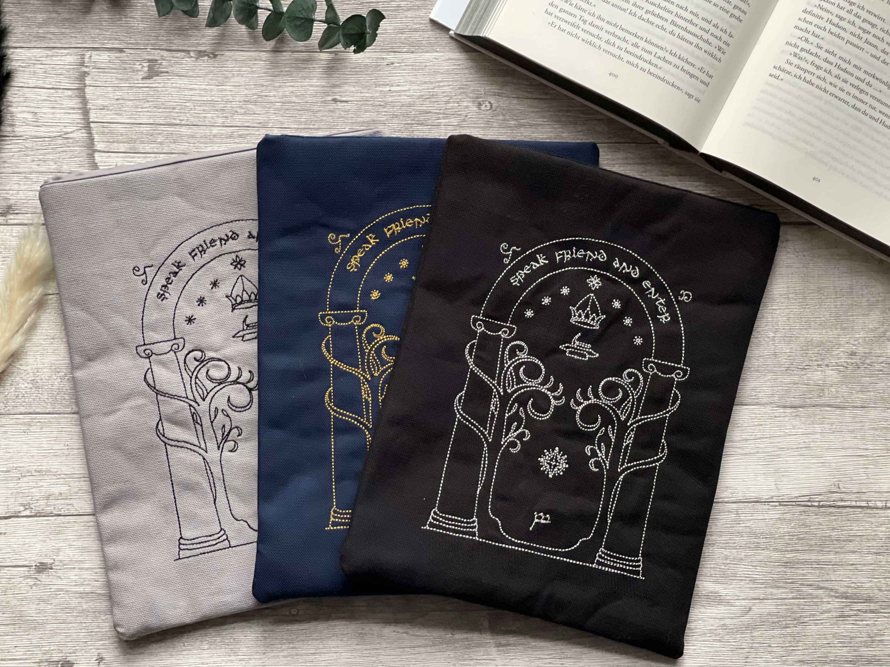 Lord of the Rings | Embroidered Book Cover | Booksleeve Book Cover iPad  Journal Planner Tablet Case - Etsy, image size:2992x2244