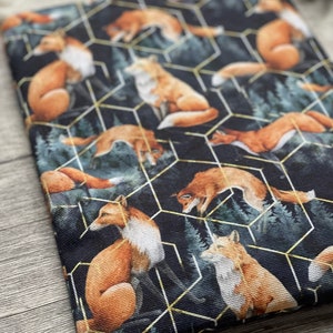 Fox Forest Buchhülle Buchtasche Booksleeve Buchumschlag Hülle für iPad Journal Planer Tablet bookish Bücher Bild 4