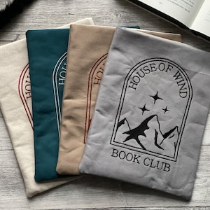 Huis van de Wind | Geïnspireerd door ACOTAR | Boekenclub | Geborduurde boekomslag | Booksleeve boekomslag boekentas | Sarah J. Maas