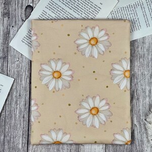 Biene Bienen Gänseblümchen Buchhülle Booksleeve Buchumschlag iPad Journal Planer Tablet Hülle Notizbuch Gänseblümchen