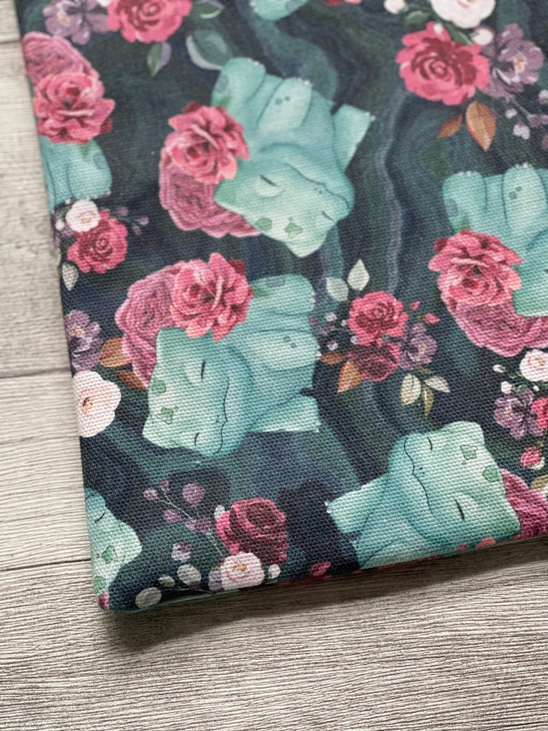 Floral Bisasam Buchhülle Buchtasche Booksleeve Buchumschlag Hülle für iPad Journal Planer Tablet Bild 9