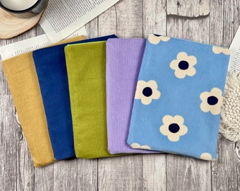 Corduroy cover | Book cover book bag booksleeve book cover | Cover for iPad journal planner tablet |
