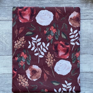 Herbst Blumen Buchhülle Buchtasche Booksleeve Buchumschlag Hülle für iPad Journal Planer Tablet bookish Bücher Blume 1