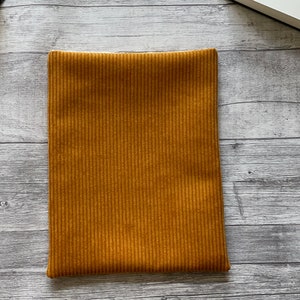 Corduroy book cover cozy reading Booksleeve book cover book bag Case for iPad Journal Planner Tablet Notebook Gelb