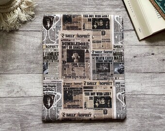 Tagesprophet | Zauber | Buchhülle Buchtasche Booksleeve Buchumschlag Hülle für iPad Journal Planer Tablet | Harry Potter inspiriert