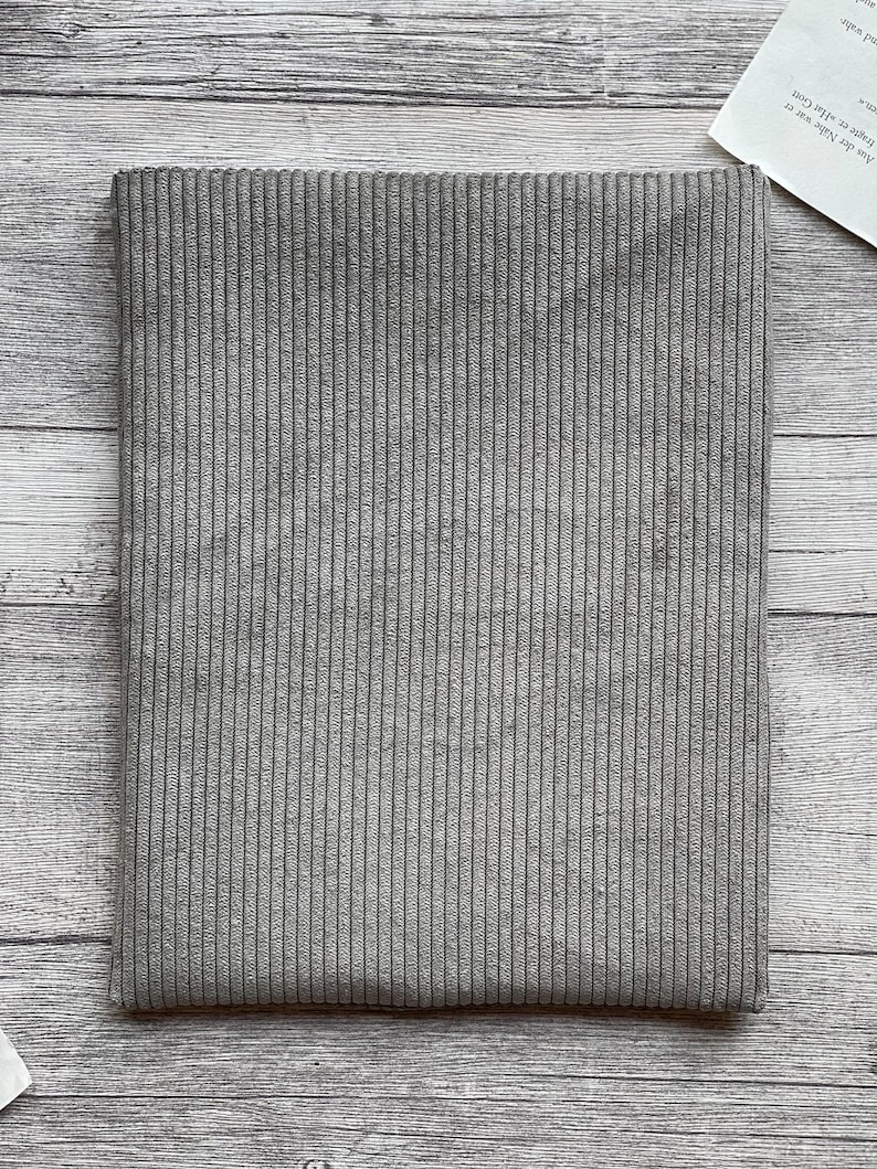 Corduroy book cover cozy reading Booksleeve book cover book bag Case for iPad Journal Planner Tablet Notebook hellgrau