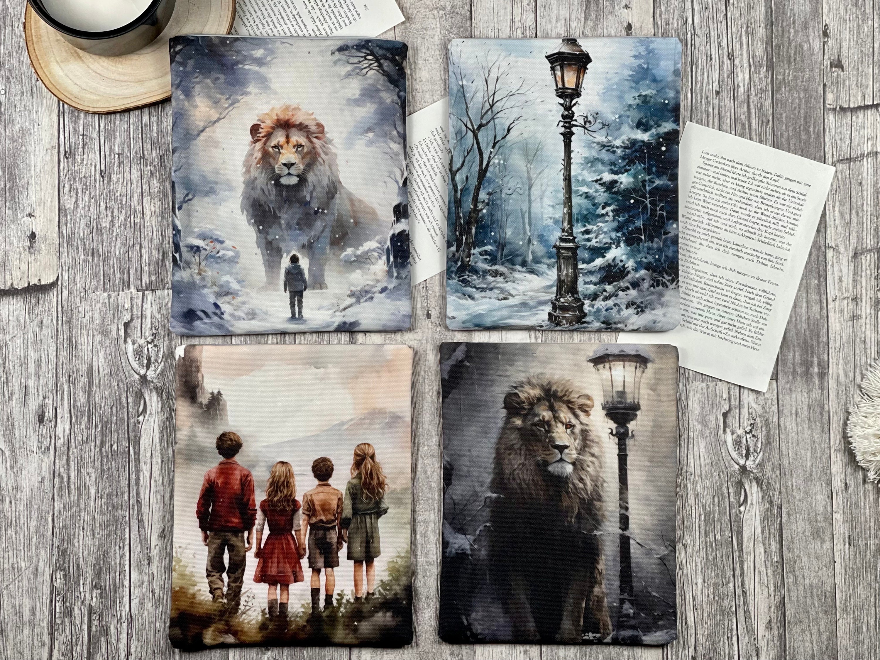 Narnia | Chronicles | Aslan | Book cover book bag booksleeve book jacket cover for iPad journal planner tablet |