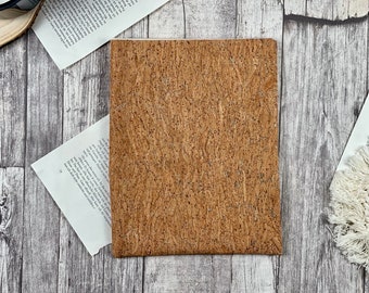 Cork book cover | Glitter | Book Bag Booksleeve Book Cover | Case for iPad Journal Planner Tablet |