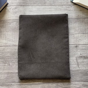 Corduroy book cover cozy reading Booksleeve book cover book bag Case for iPad Journal Planner Tablet Notebook Grau