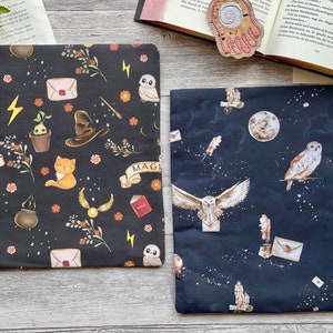 Alraune Hedwig Krumbein Eule Buchhülle Buchtasche Booksleeve Buchumschlag Hülle für iPad Journal Planer Tablet Harry Potter Bild 1