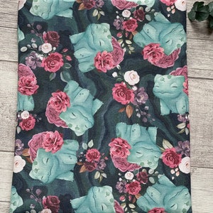 Floral Bisasam Buchhülle Buchtasche Booksleeve Buchumschlag Hülle für iPad Journal Planer Tablet Bild 10