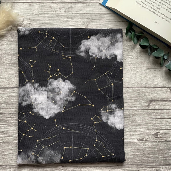 Cloud | Sternenbild | Kristall | Sonne Mond | Buchhülle Buchtasche Booksleeve Buchumschlag Hülle für iPad  Journal Planer Tablet