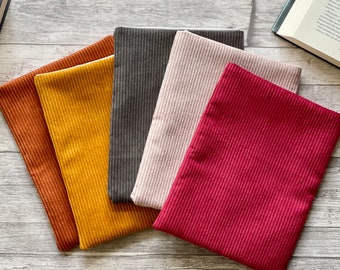 Corduroy book cover | Gift for bookworms | Booksleeve book cover | Cover for iPad journal planner tablet notebook