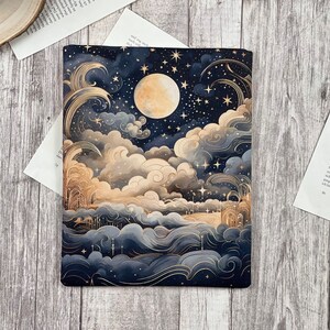 Celestial Astro Aquarell Buchhülle Buchtasche Booksleeve Buchumschlag Hülle für iPad Journal Planer Tablet Himmel 2