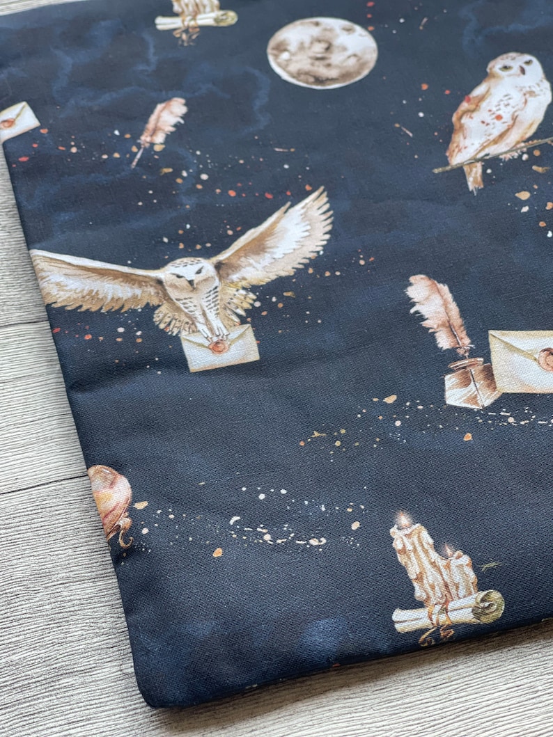 Alraune Hedwig Krumbein Eule Buchhülle Buchtasche Booksleeve Buchumschlag Hülle für iPad Journal Planer Tablet Harry Potter Bild 6