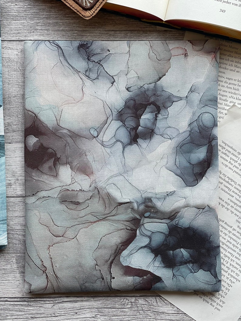 wave Watercolor sea Underwater Book sleeve book sleeve booksleeve book cover case for iPad journal planner tablet image 7