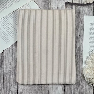 Cord Buchhülle cozy reading Booksleeve Buchumschlag Buchtasche Hülle für iPad Journal Planer Tablet Notizbuch Creme