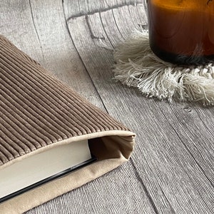 Cord Buchhülle cozy reading Booksleeve Buchumschlag Buchtasche Hülle für iPad Journal Planer Tablet Notizbuch Bild 5