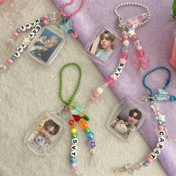 Seventeen Bias Photo Kpop Keychain