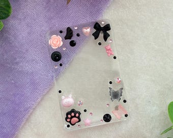 Kpop Mini ID Image Photo Holder Magnetic Frame | Black & Pink