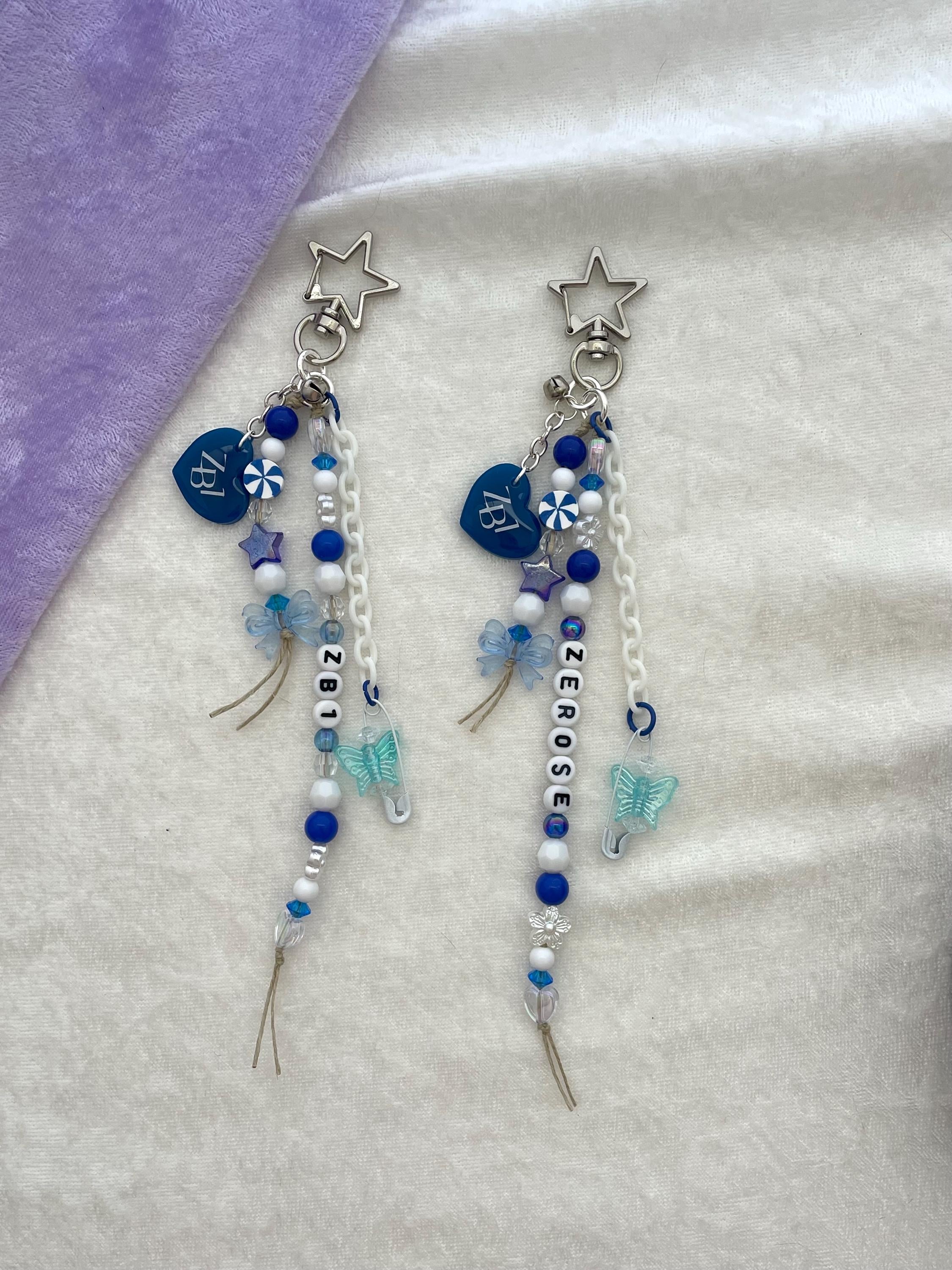 Kpop ZB1 Beaded Fandom Layered Keychain - Etsy