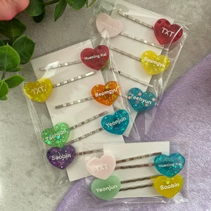 Kpop TXT Member Name Hair Barrette Accessories Sets