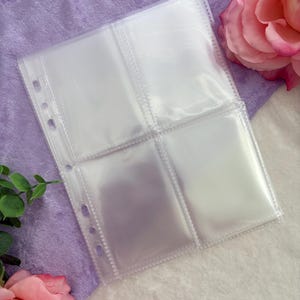 a5 trading card sleeves Amazon.com : 80 Pack 640 Pockets 6 Ring A5 Binder Sleeves,2.5x3.5 Inch Trading  Card Sleeves,Double-Sided 4 Pocket Page Protector,Ultra-Clear Kpop  Photocard Sheets,Card Sleeve Pages for Game Cards,Photocard : Office  Products main image 0
