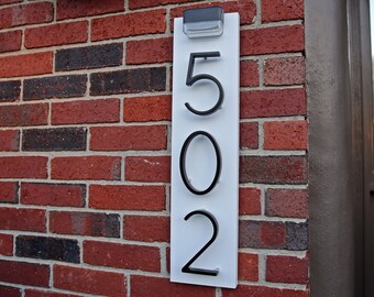 Solar House Number Etsy
