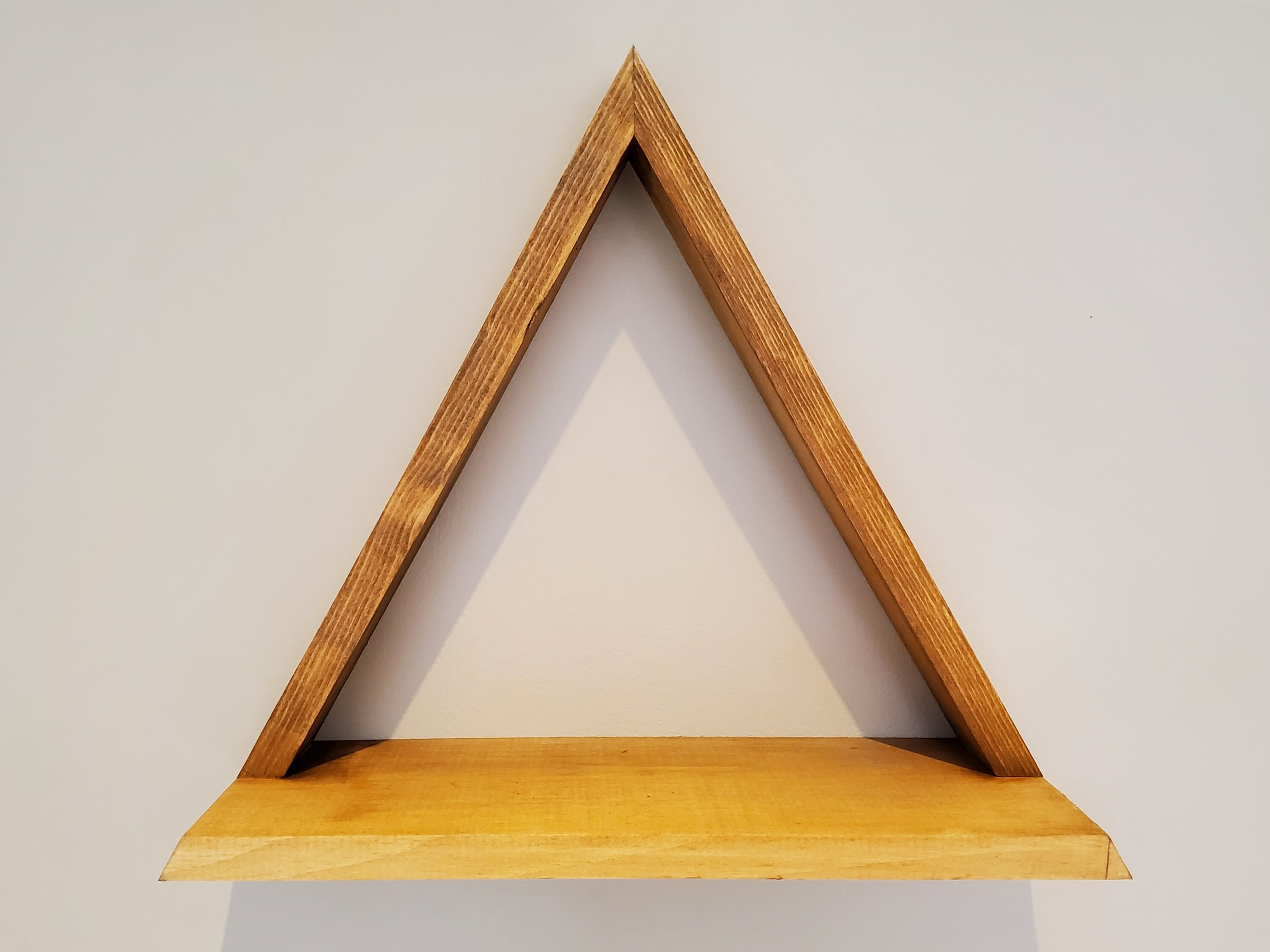 Framed Shelf Pyramid Shelf Picture Shelf Geometric Shelf Etsy