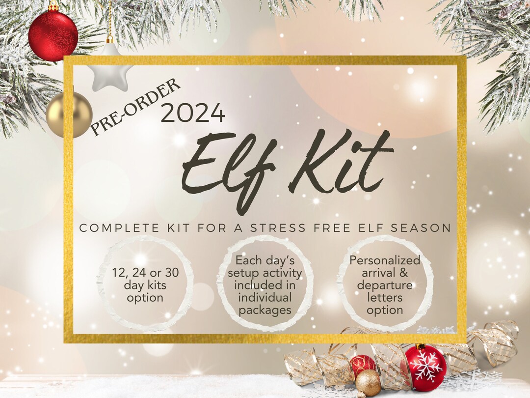 PREORDER 2024 Elf Kit Elf Prop 2024 Kit 2024 Elf Antics Etsy New Zealand