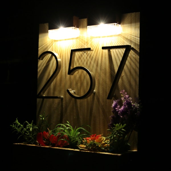 House Number Planter Etsy