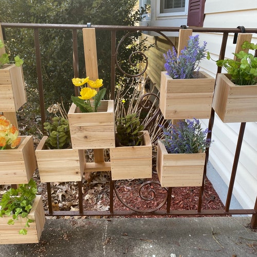 deck rail planter boxes