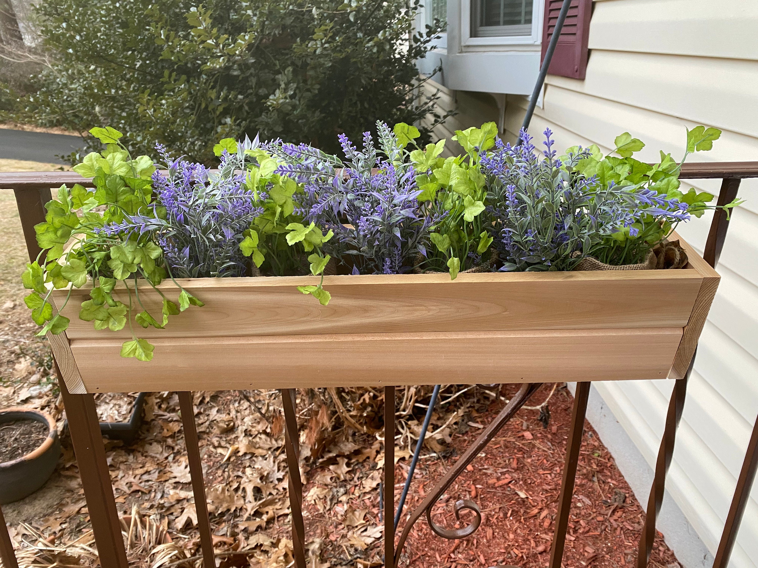 Railing Planter Box Deck Railing Balcony -