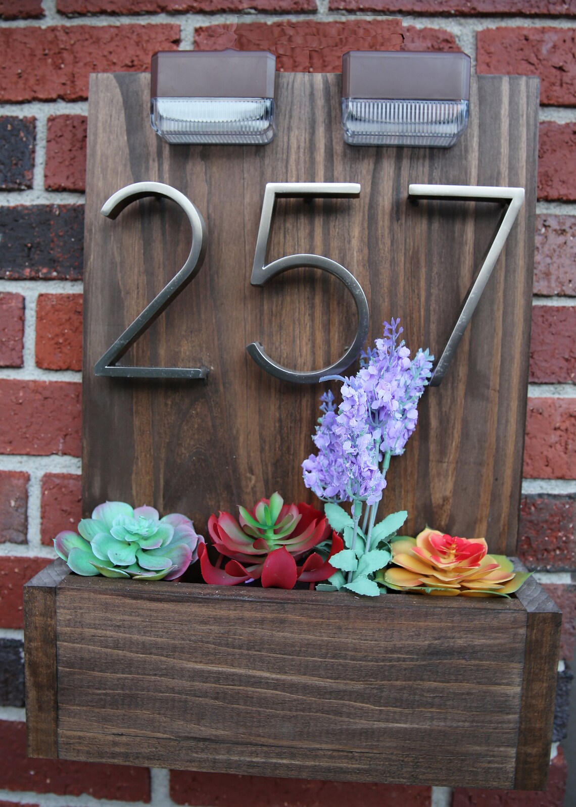Solar House Number Solar LED House Numbers House Number Etsy