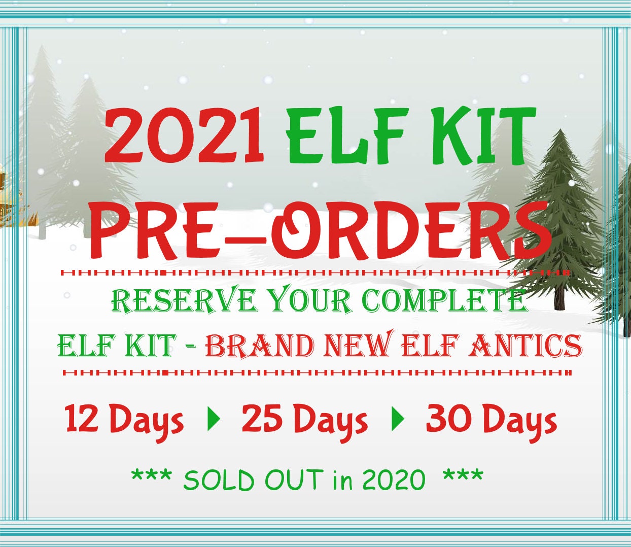 Elf Kit 2021 PreOrder Elf Prop 2021 Kit 2021 Elf Antics Etsy