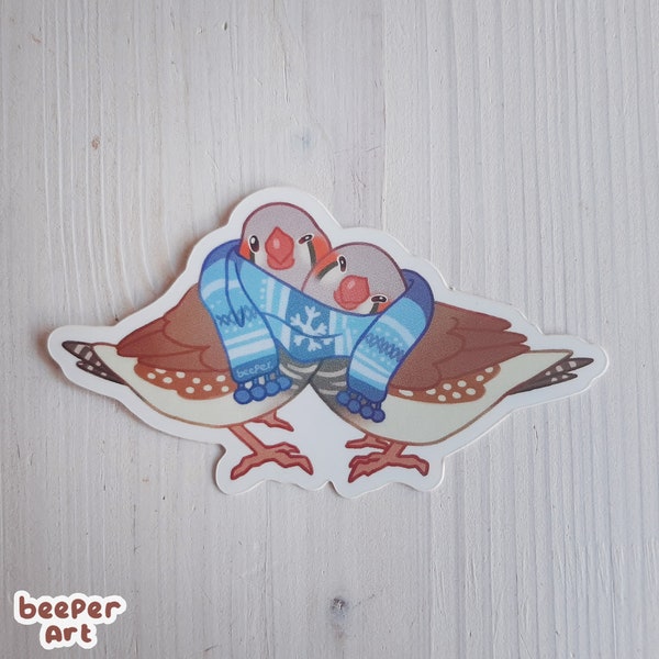 Cuddly Zebrafinch Sticker