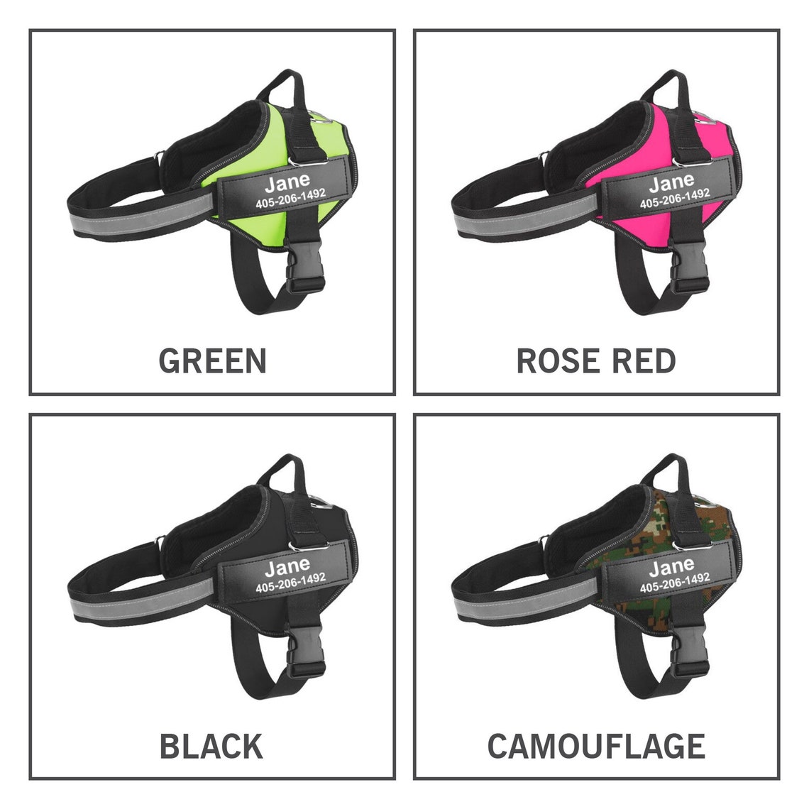 Harnais de chien personnalisé Harnais ajustable respirant | Etsy