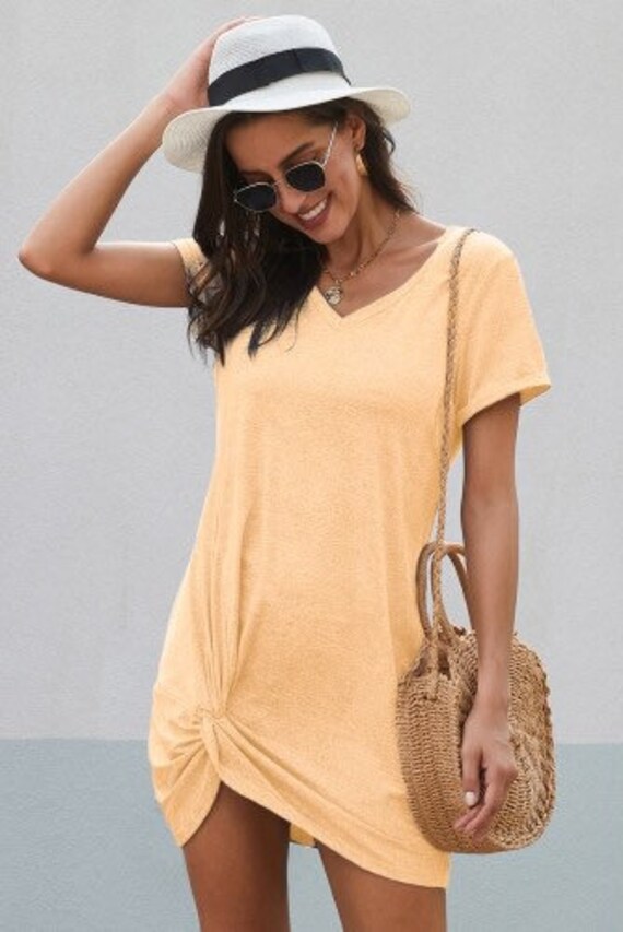 the triblend side knot dress