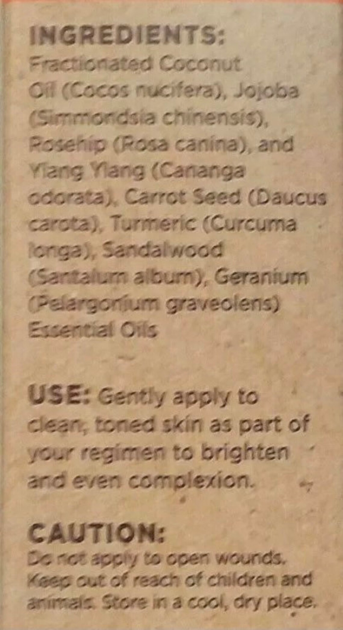 Beauty guru natural bright skin serum with rose hip oil Etsy