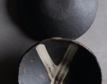 Black bowl, handmade bowl, ceramic bowl, stoneware bowl