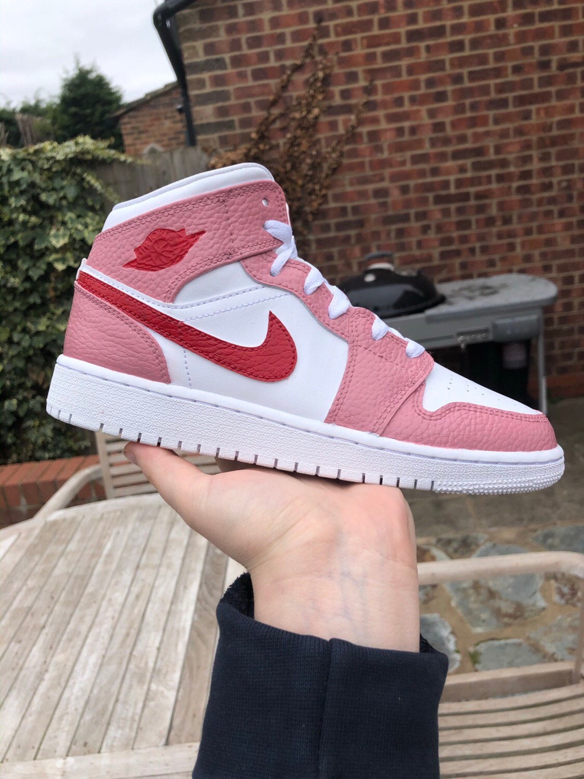 jordan 5 red and pink