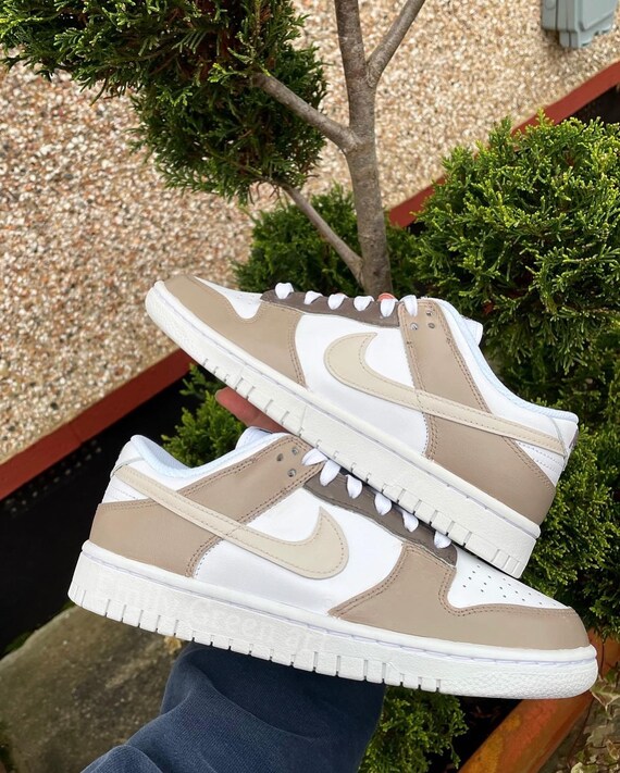 Custom Coffee and Cream Nike Dunks 