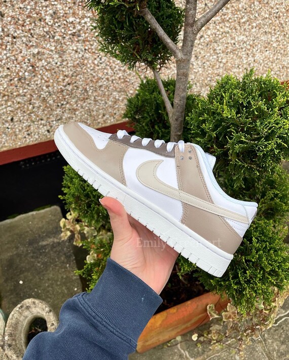 Custom Coffee and Cream Nike Dunks 