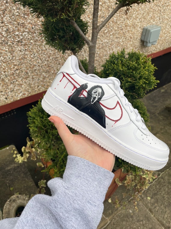 Buy Hand Painted Custom Air Force 1 Low Red Blood Drip AF1 Online in India  