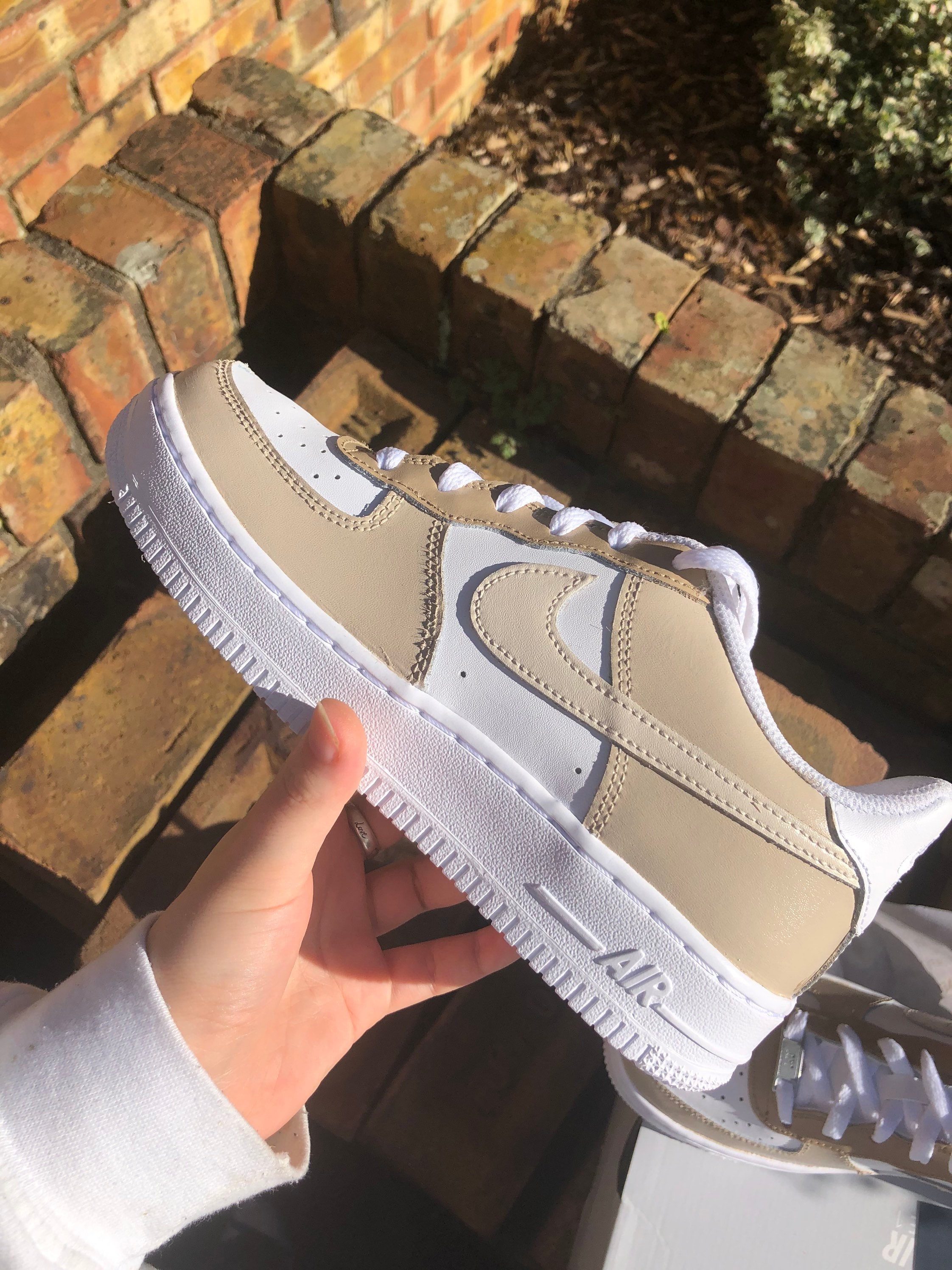 Beige air sales force ones