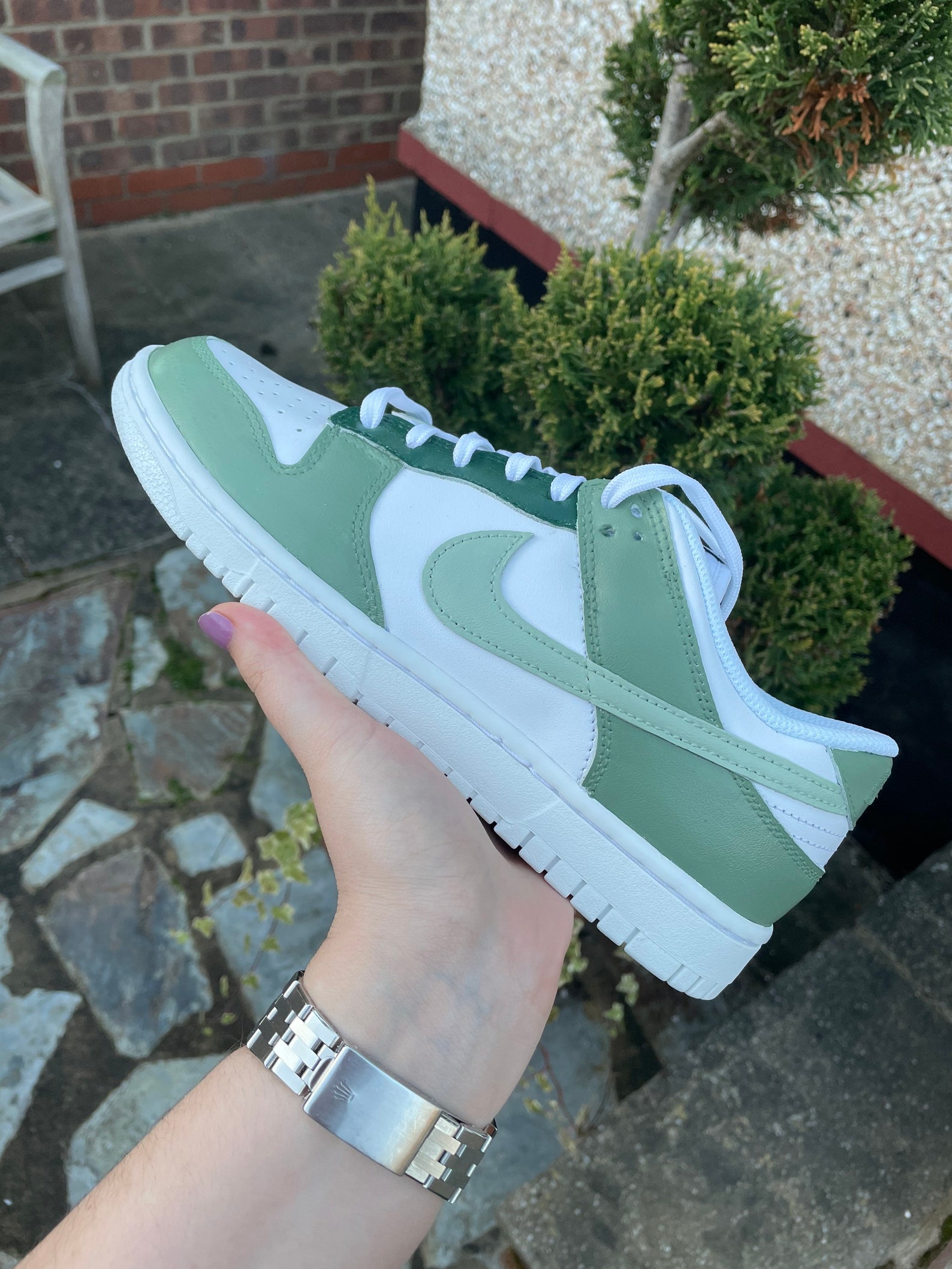 Custom Sage Green and Pistachio Dunks Etsy UK