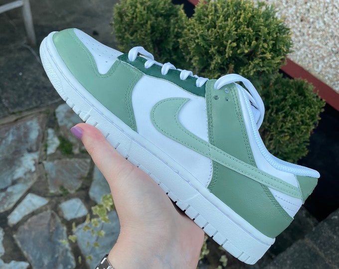 Custom Sage Green and Pistachio Dunks Etsy UK