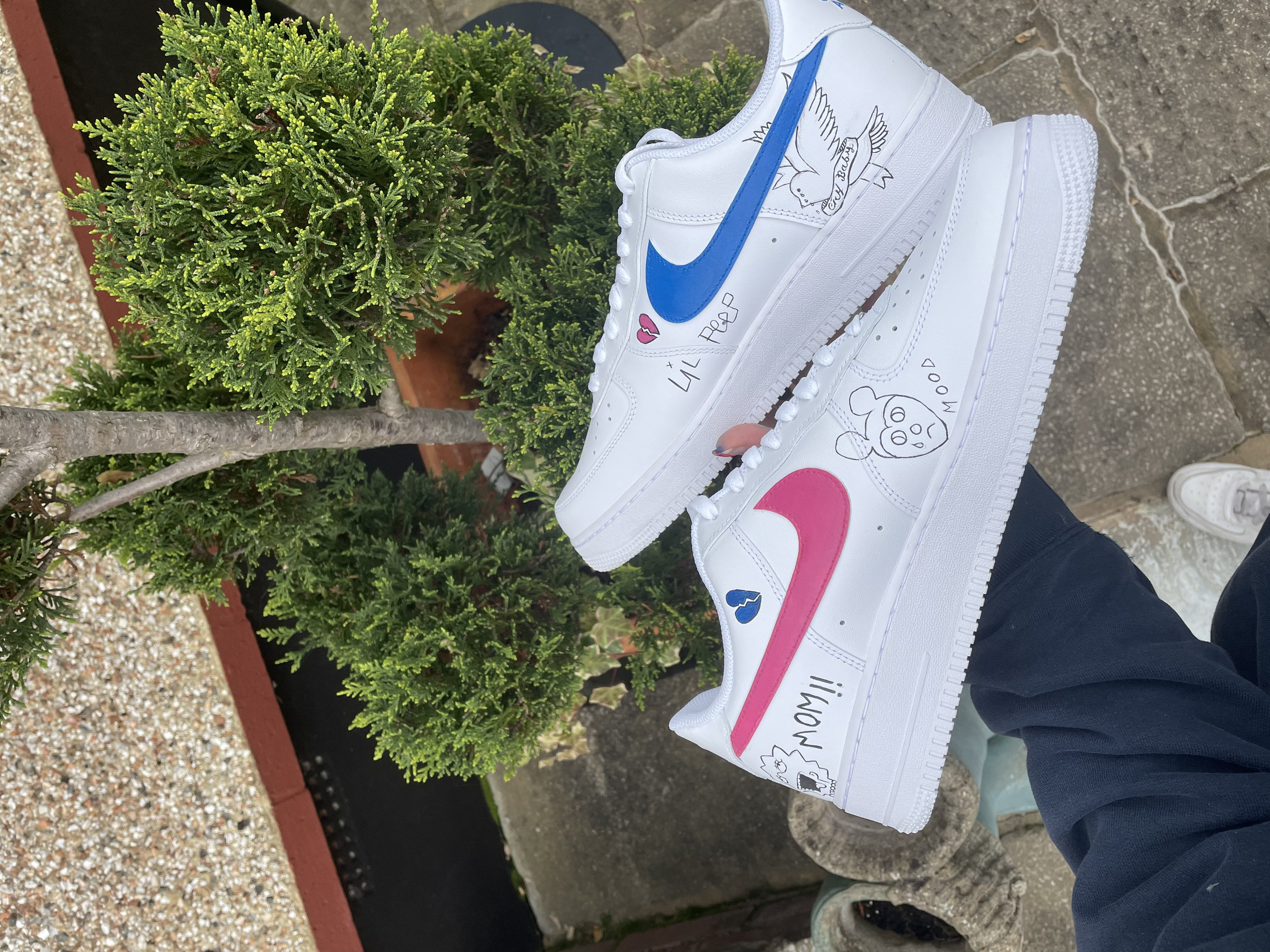 Lil Peep Air Force 1 Etsy